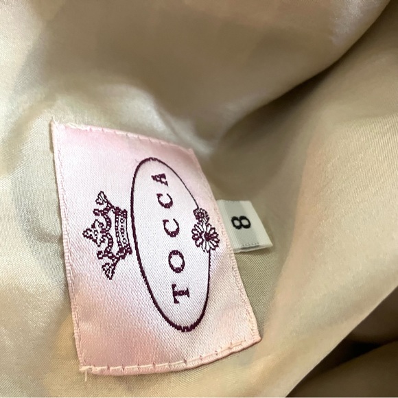 Vintage Tocca Geometric Silk Shift Dress 8 - Picture 9 of 10